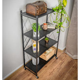 Raft metalic cu roti RAW4T, 127x72x34 cm, 50 kg/raft